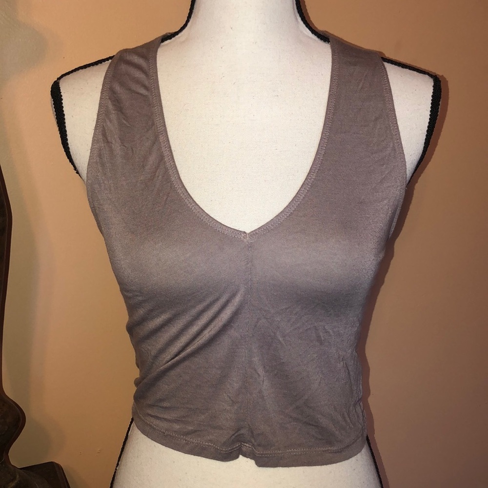 Dont ask why by American eagle lavender deep vneck tank top